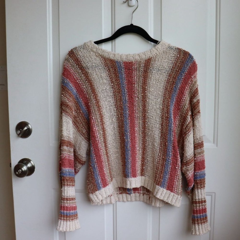 Billabong Rainbow Earth Tone Woven Sweater